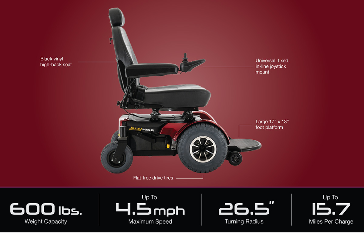 sun city Pride Jazzy 1450 Bariatric Electric Wheelchair